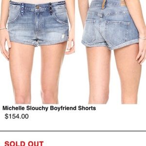 Wildfox Michelle Slouchy Boyfriend Shorts